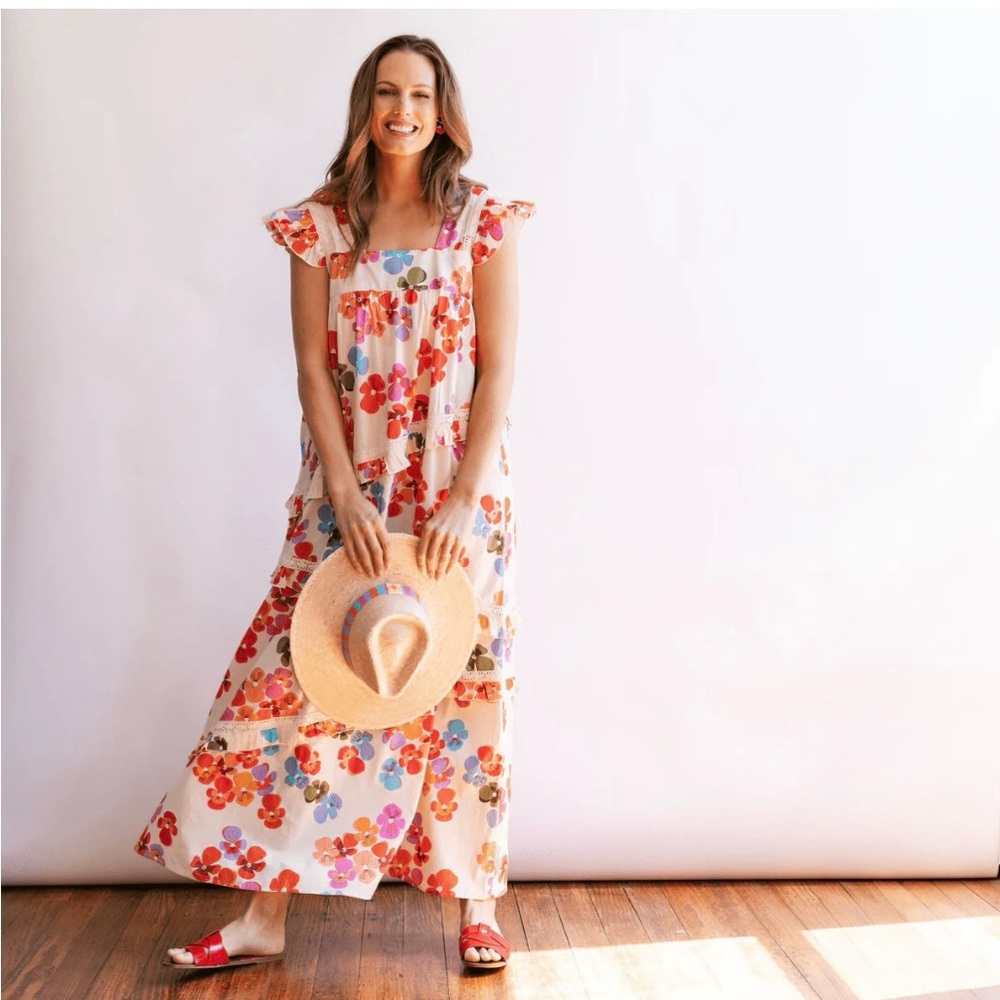 Rainbow Floral olla Maxi Dress by sunshine Tienda.